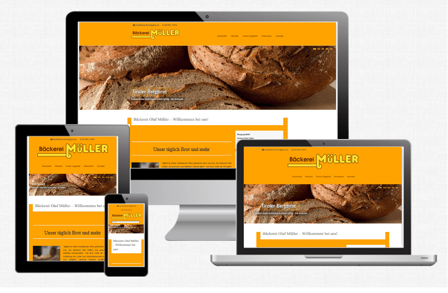 Bäckerei Müller - Website