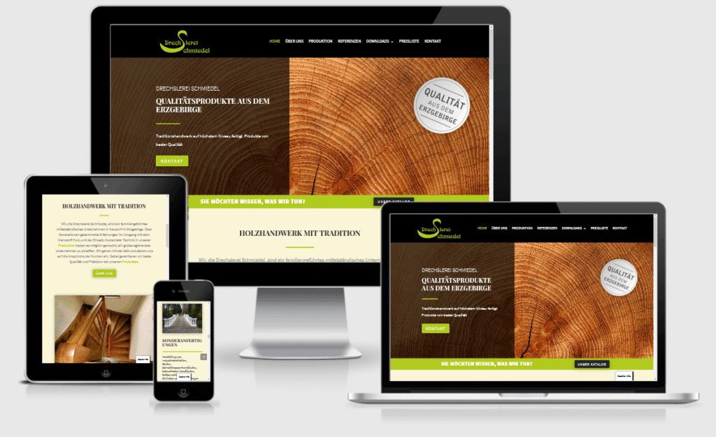 Webseite Drechslerei Schmiedel