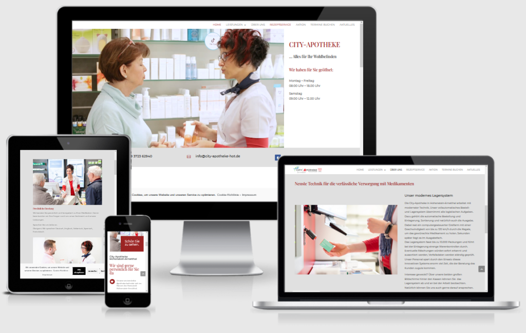 Webseite Cityapotheke