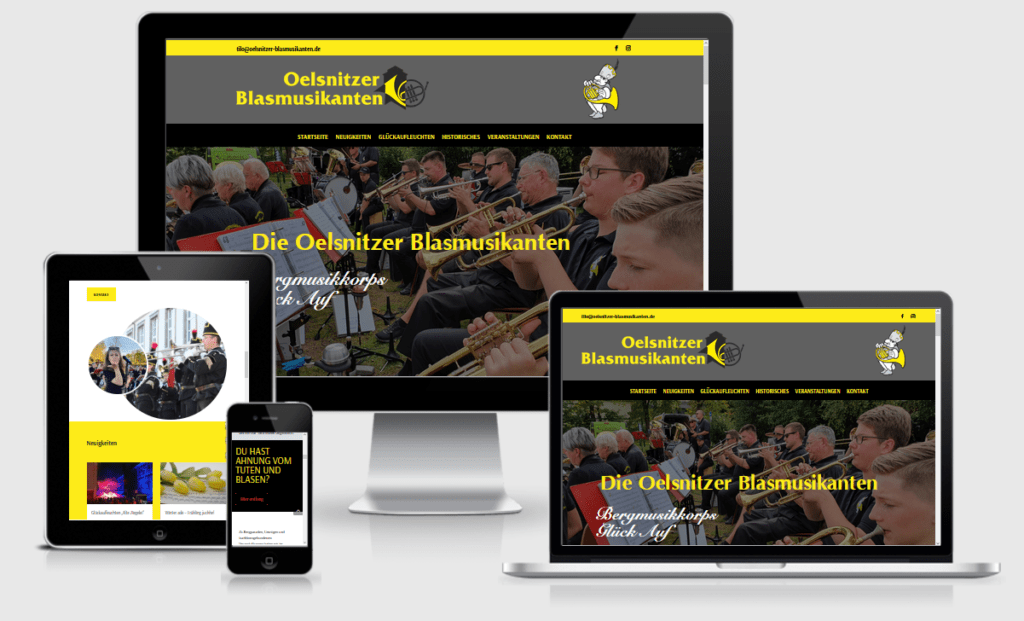 Webseite Oelnitzer Blasmusikanten