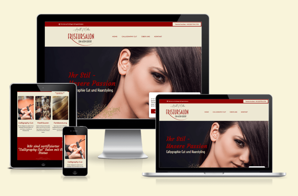Webseite Friseur Annett