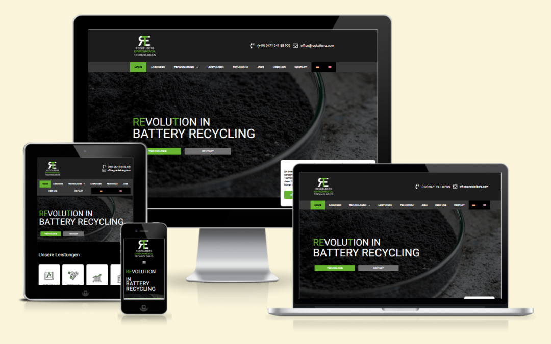 Webseite RET Batterierecycling