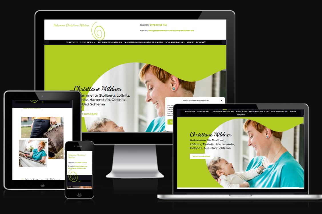 Webseite Hebamme