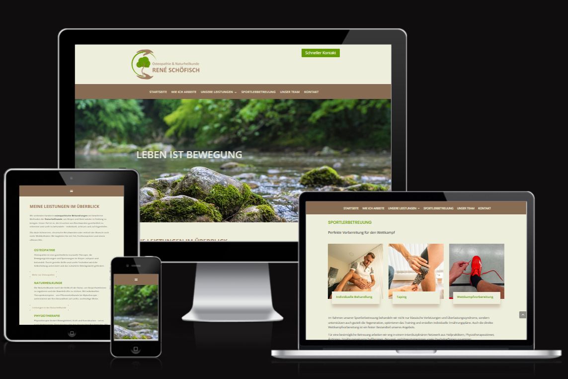 Webseite Osteophatie